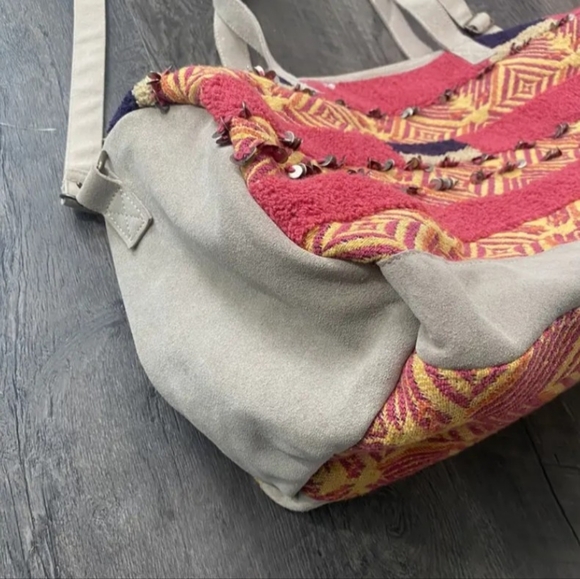 🍁Free People suede boho travel bag - Picture 4 of 10